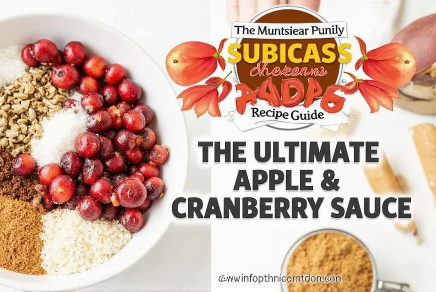 Apple and Cranberry Sauce