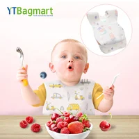 

High Quality Eco Friendly Non-woven Paper Pulp Custom Printed Disposable Baby Bibs