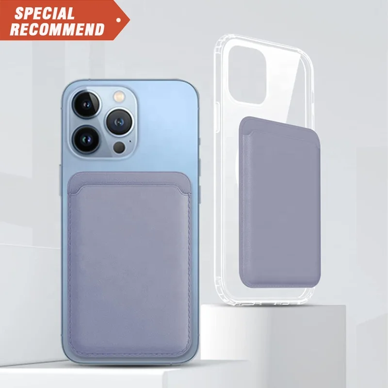 

Free Shipping's items Hot Sell Custom Logo Strong Magnetic Pu Leather Mag Safe Card Wallet In Mobile Phone Holder For Iphone 13, Customized color