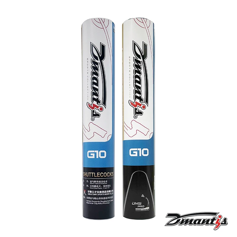 OEM Dmantis Brand China Factory Good Quality G10 Model Traditional Badminton Shuttlecocks