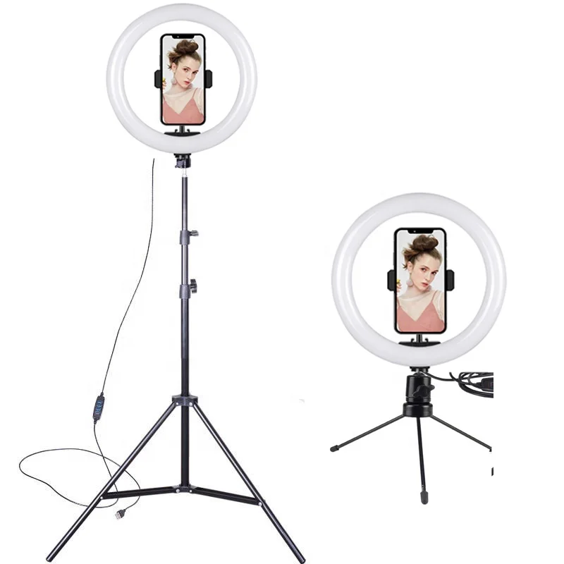 

Factory Supply Adjustable 26cm 10inch Self Photography Led Ring Fill Light With Tripod Stand