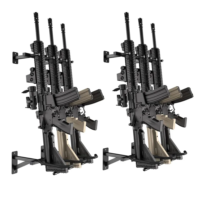 

Gun Rack Wall Mount for Rifles and Shotguns, Rifle Racks for Wall - 2X3Slot