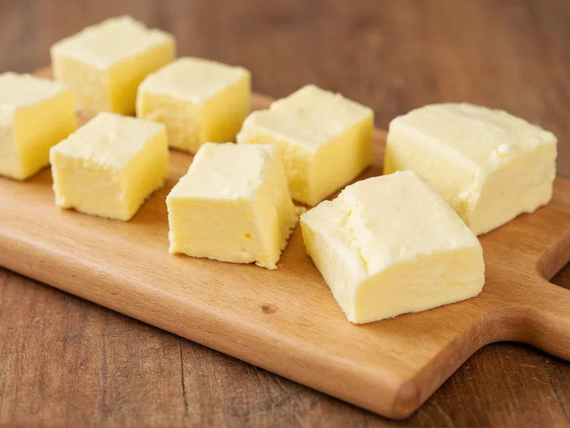 Homemade butter variations on wooden board