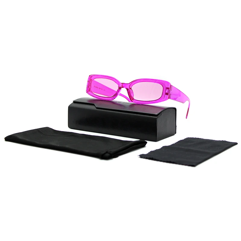 

Woman Brand OEM UV400 Retro Classic Leopard Transparent Color Plastic Man Fashion Design Square Frames Sunglasses, 9 colors