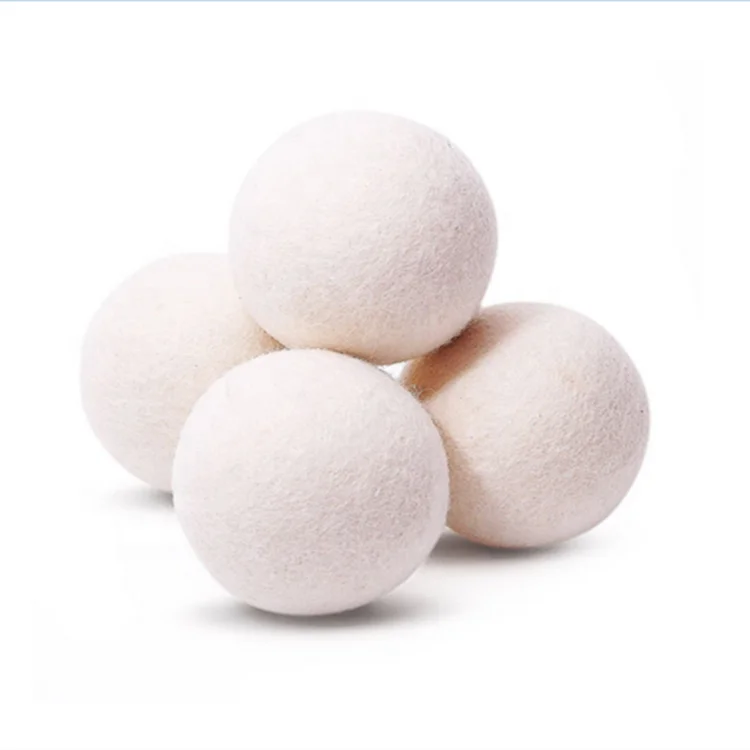 

Factory sale 100% New Zealand natural wool balls  white organic wool dryer laundry balls