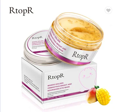 

RtopR40Pcs/Box Eye Mask Mango Golden Osmanthus Bright And Nourishing Skin Care Anti-Puffiness Dark Circle Anti-Aging Treatment M