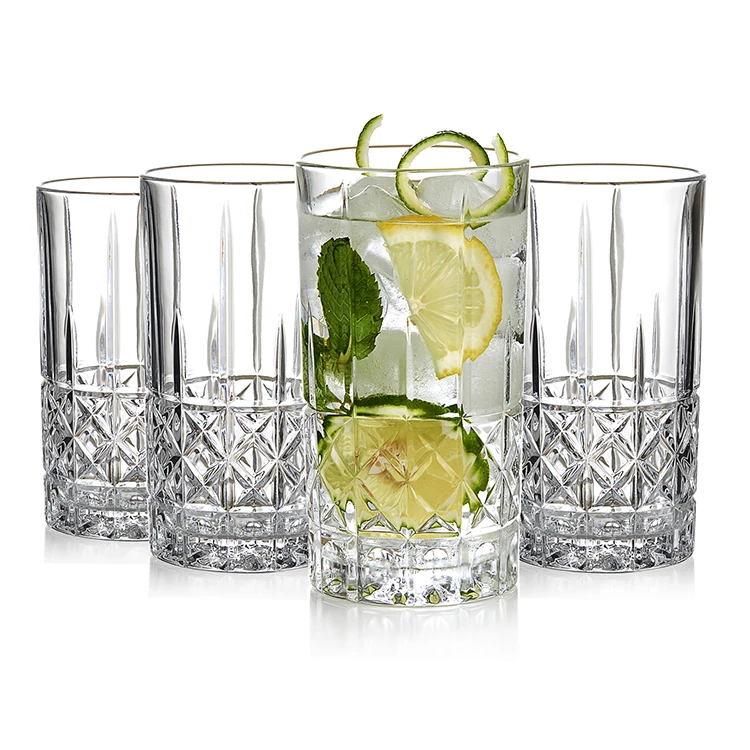 

High quality crystal vintage water glasses juice glasses by King crystal