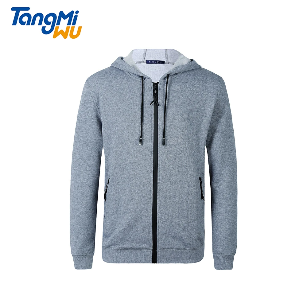 

TMW 2021 Autumn mens 95% cotton hoodies Simplicity oversized sudadera con capucha terry men zip up hoodie