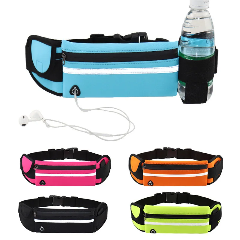 

New New New Running Belt Waist Bag Sports Waist Bag for Gym Cycling Jogging Hiking Phone Bag Waterproof Fitness Belt, Black,pink,blue,green,orange