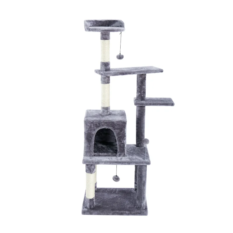 

Wholesale Sisal Cat Climbing Tree Scratch Large Cat Tower Tree, Gray