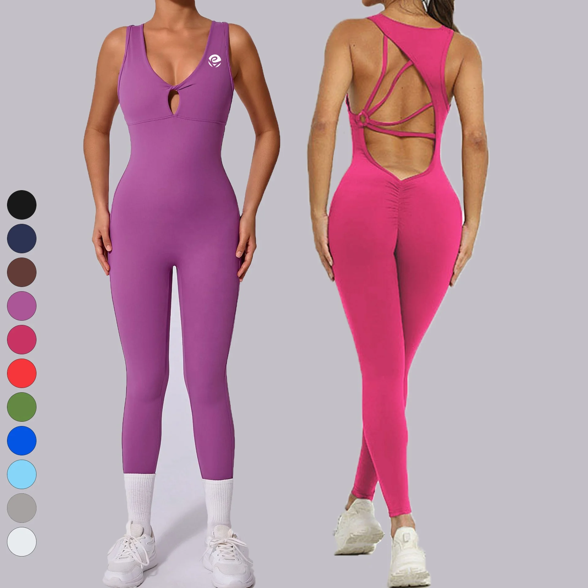 High Quality Fitness Clothing Women's Sports Jumpsuit Women Fitness Yoga Jumpsuit for Ladies Elegant Women Compression Jumpsuit