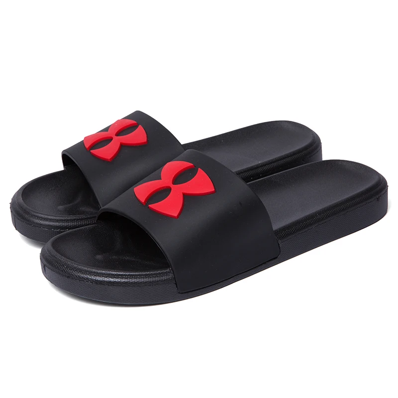 

New Products Brand Gent Pu Slipper Slides Sandals For Man, Red,black or customized