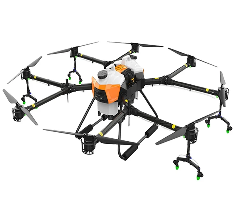 

agricultural drone EFT G20 22KG 22L spraying embracing folding eight-axis quick release double water tank and X8 power system, Orange