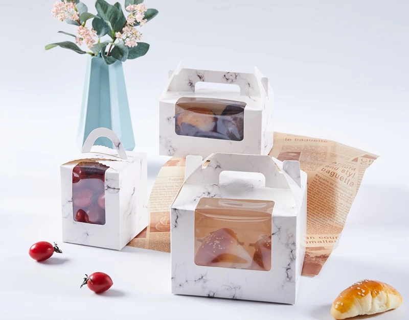 Restaurant Use Customized Bakery Pie Cake Packaging Take Out Fast Food ...