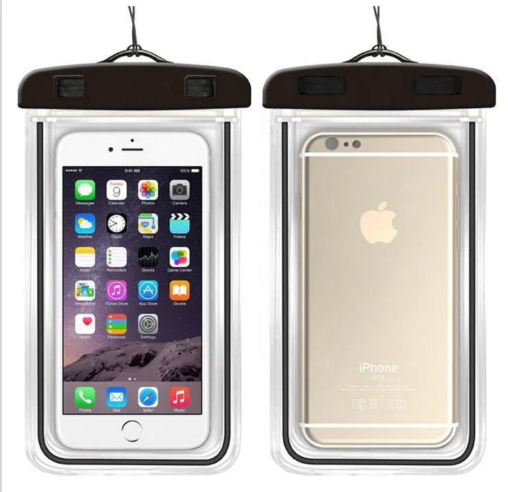 

Universal Waterproof Night light Case for IPhone 12 Underwater Luminous Phone Case for Phone Dry Pouch Bag Protect Case
