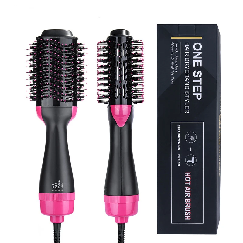 Hair Brush Private Label Flat Iron Hot Air Pick Electric Comb One Step ...