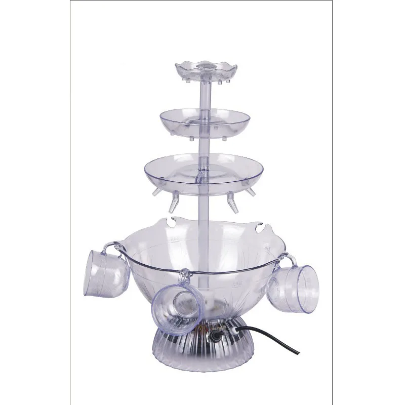 

Hot sale Water Fountain/Wine Fountain/Lighted Party Fountain for 5Layers, Customized color