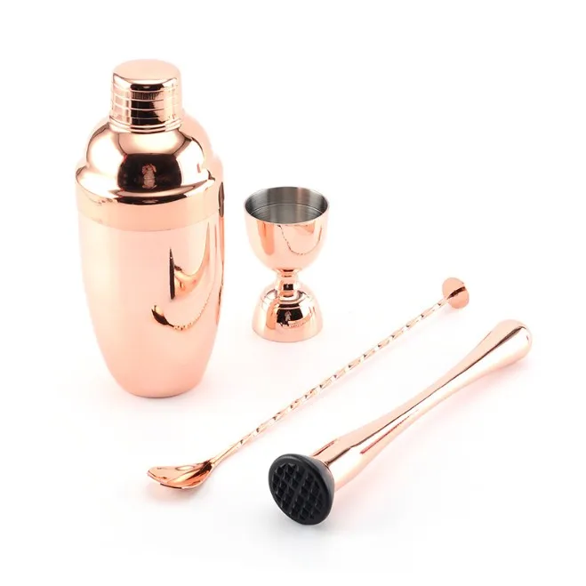 

Amazon Best Selling Stainless Steel Gold Silver Cocktail Bar Set Wine Set