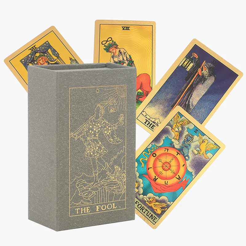 

Original 78PCS/set Full English the fool Tarot Deck Cards Board Game Set Friend Party Game Card