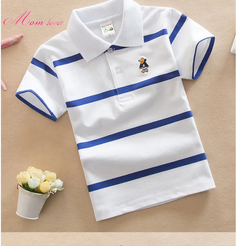 

wholesale kids clothes kids clothing baby clothes striped white children clothes boys t-shirt