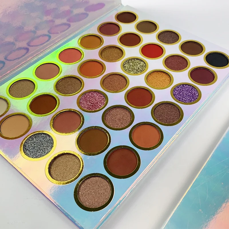 

holographic 35 colors eyeshadow palette vendors private label eyeshadow palette