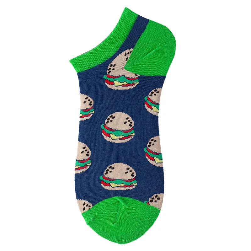 

High Quality New Design Anti-Foul Combed Cotton Socks Astronaut Pattern Ankle Compression Socks