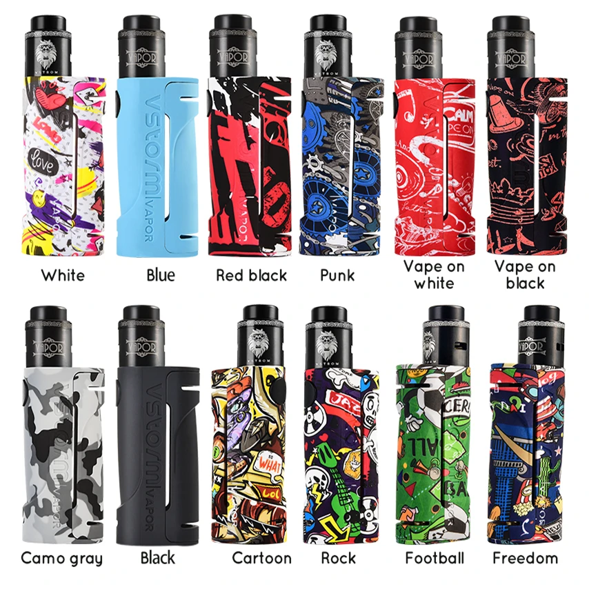 vapor storm eco rda 90w kit e cigarette by single 18650 battery