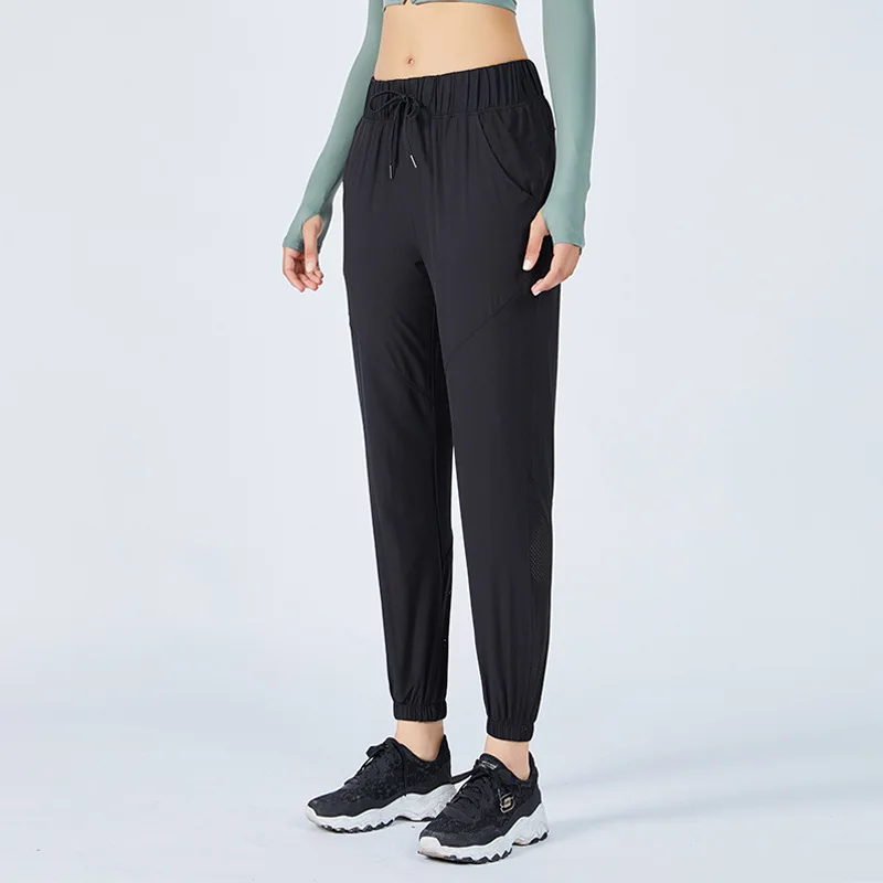

DJ063 hot selling ladies super soft loose sport casual trousers for women long pants, Black, green, pink