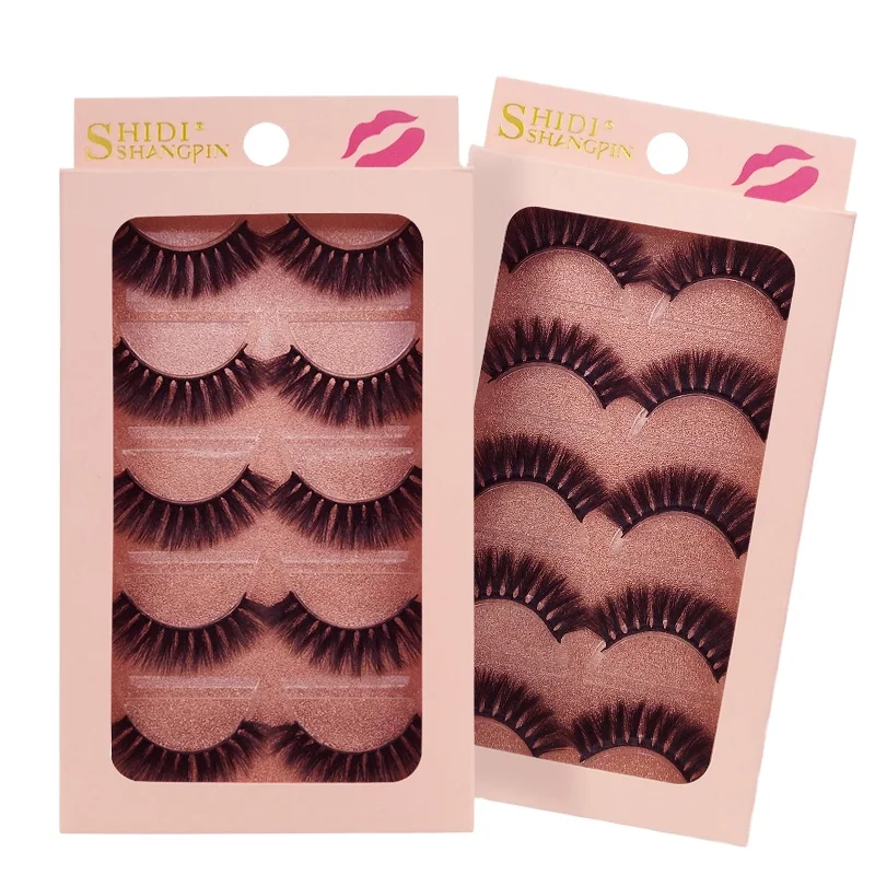 

OEM/ODM 5 Pairs Of 3D Mink Private Label False Eyelashes Vendor, Black color