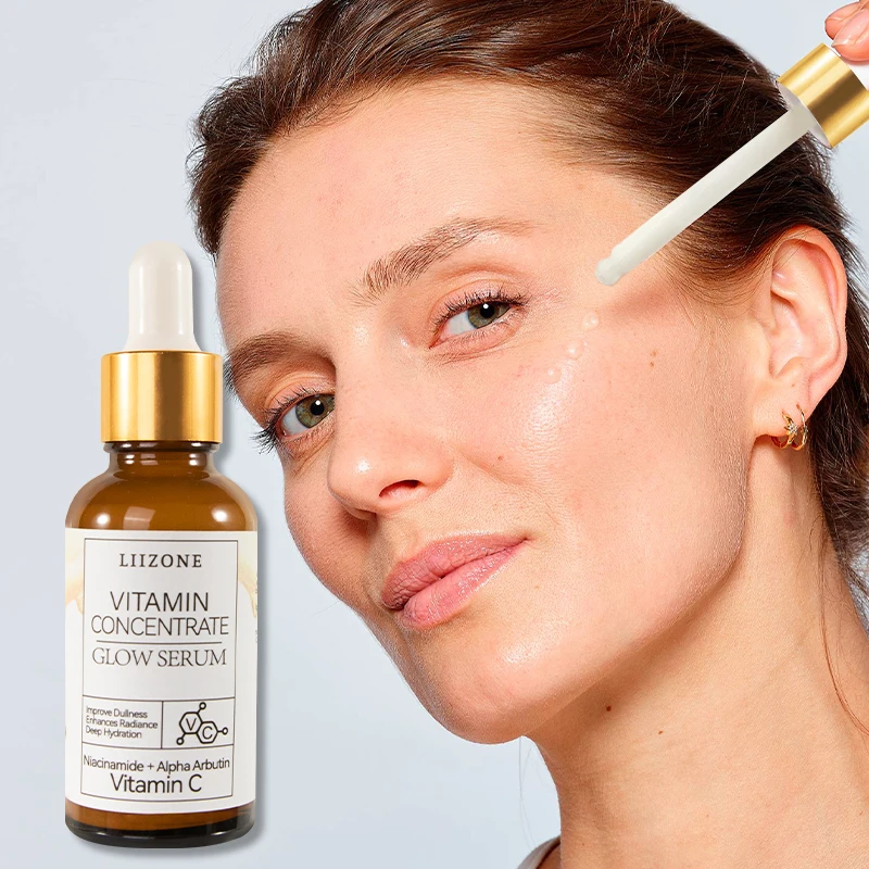 Private Label Vitamin Concentrate Glow Serum Dark Spot Wrinkle Remove Brightening Serum for Facial Skin Care