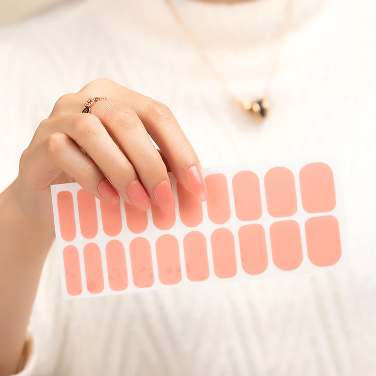 

Factory direct supply solid color 100% nail polish strips nail wraps, Multi-colored