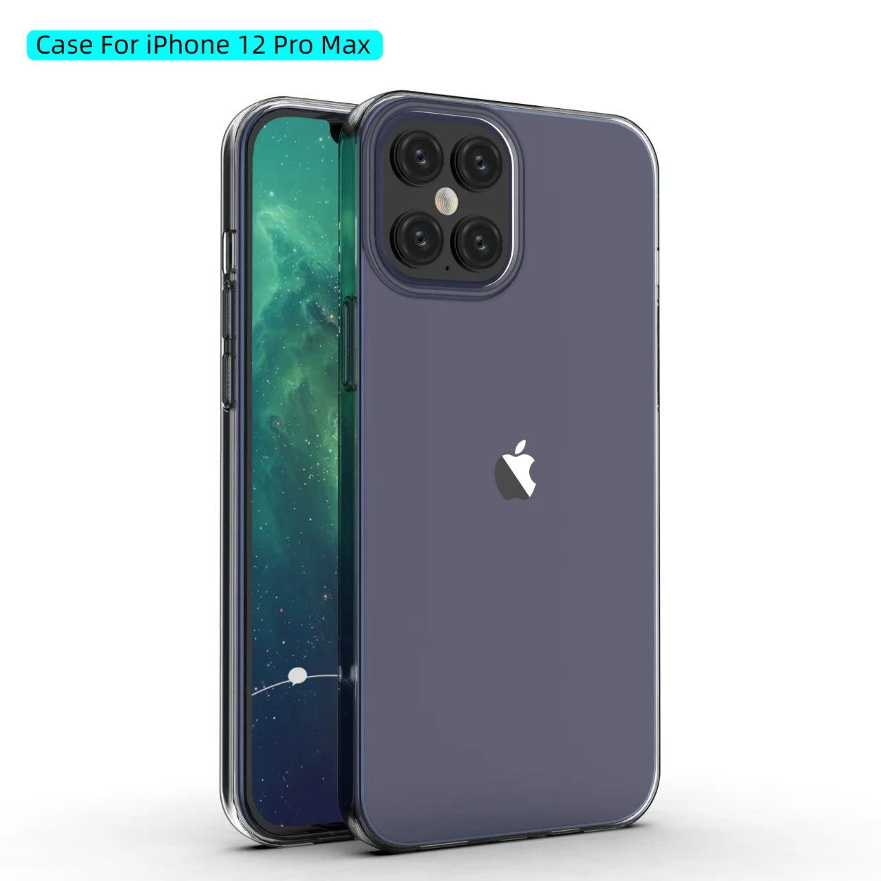 

For phone 12 pro max phone case transparent soft TPU cell Mobile phone 12 Back Case