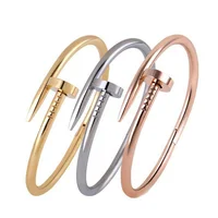 

Fashion accessory Nail Bracelet Stainless Steel Jewelry