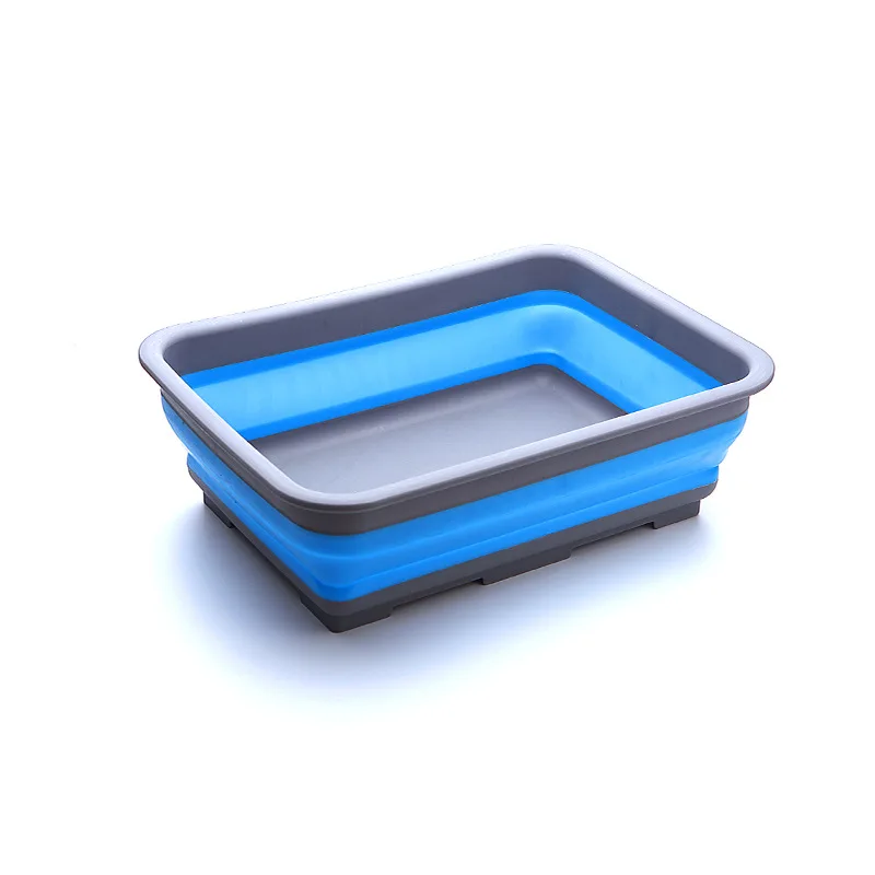 

Over the sink kitchen plastic foldable collapsible silicone colander strainer with extendable handles, Customized color