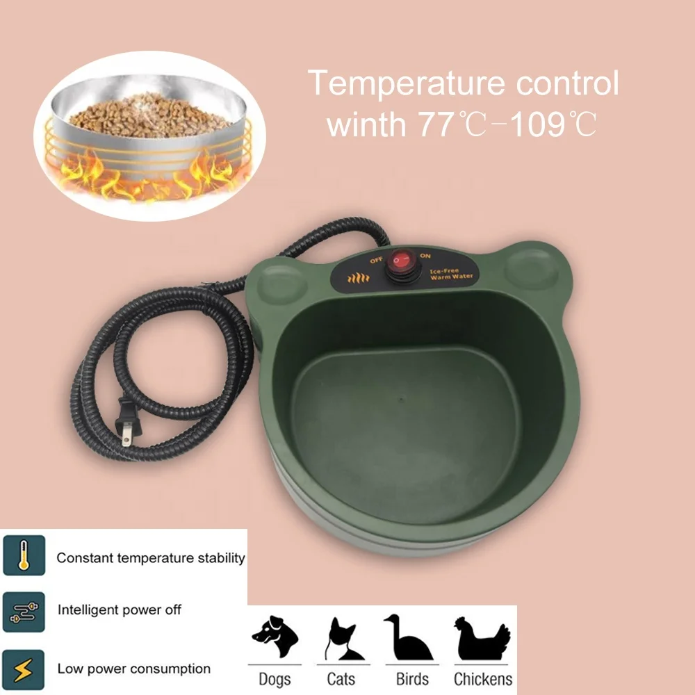 Heating Dog Bowl Heated Feeding Bowl For Dog Constant Temperature Dog