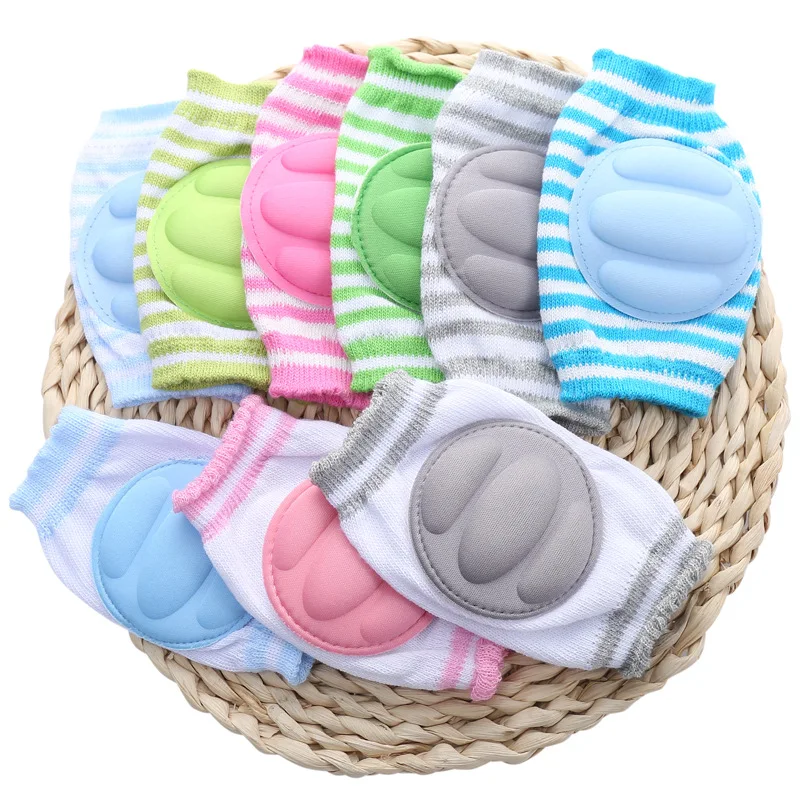 

Hot sell Children's crawling knee pads in summer Baby Netting crawling knee brace Breathable Anti Slip soft baby kneepad, Customized color