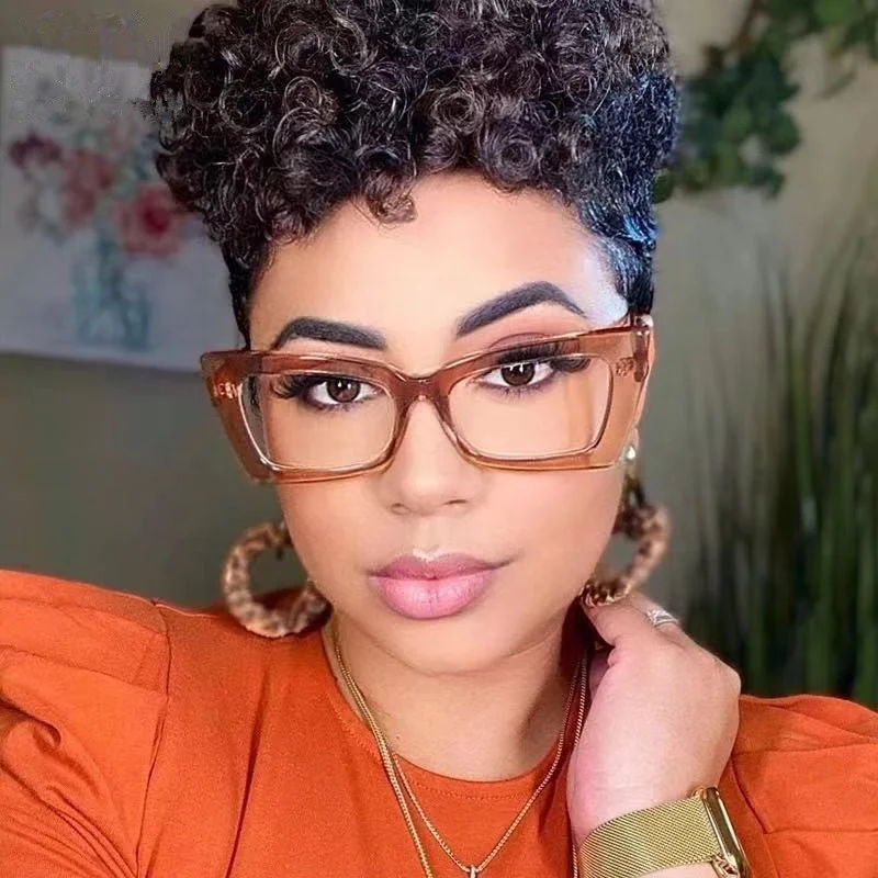 

Custom Logo eyewear vintage cat eye glasses frames square anti blue light blocking glasses