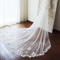 

Cathedral Long Tulle Lace Two Layers Wedding Veil Bridal Veil