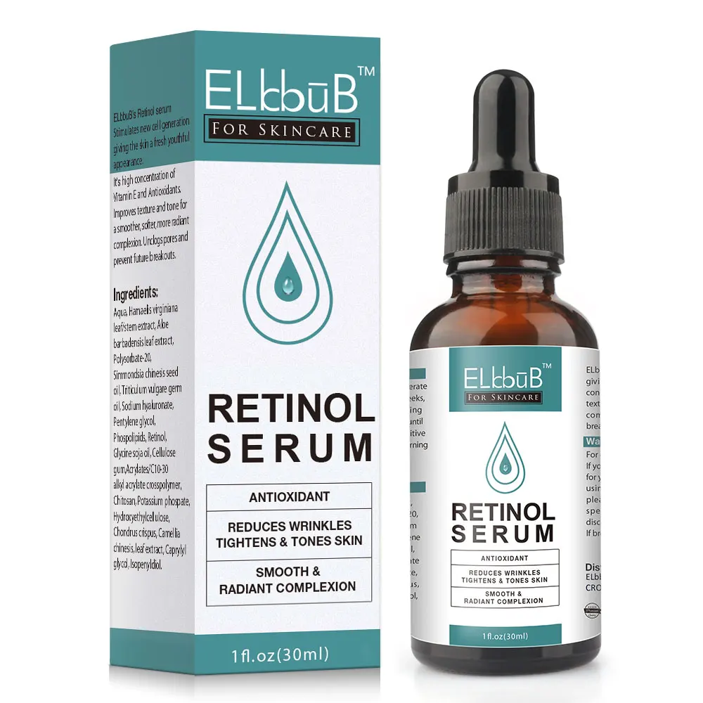 

ELbbuB private label organic deep moisturizing whitening lightening anti wrinkle aging face skin care retinol serum