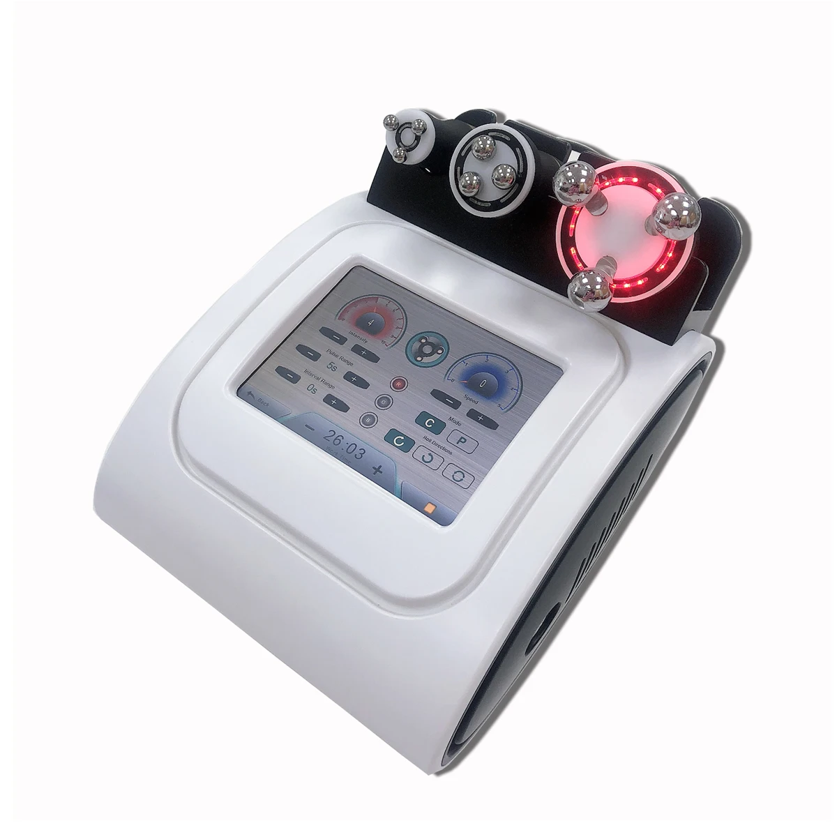 

Newest 360 Rotating Radio Frequency Machine Face Body Slimming RF Equipment, White