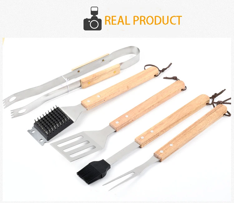 5Pcs/Set Silicone BBQ Tongs Set BBQ Pliers Non-Stick BBQ Clip Food Salad Tongs Cake Bread Clip Barbecue Grill Tools Kit