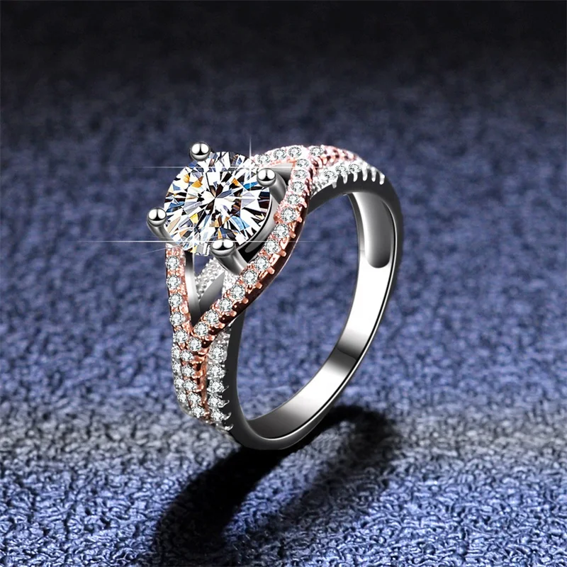 

Fengzuan 2024 Engagement Ring 2ct 8mm Round Gra Moissanite Diamond Silver925 Rings Jewelry Luxury Wedding Party Moissanite Ring