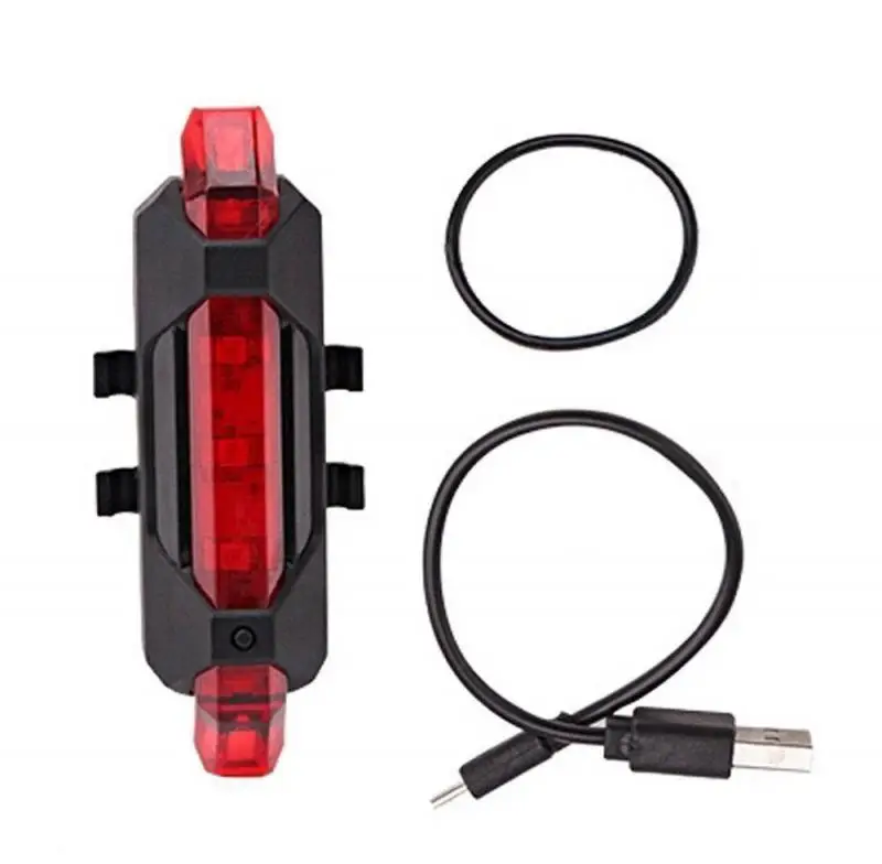 

Bike Light Waterproof Rear Tail Light LED USB Rechargeable Mountain Cycling Taillamp Safety Warning Light luz trasera