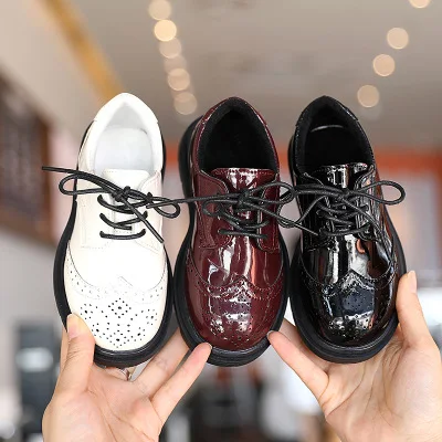 

Wholesaling Fashion Trendy Red Black Warm Winter Girls Boy Children Dress Kids Shoes, White /black/red