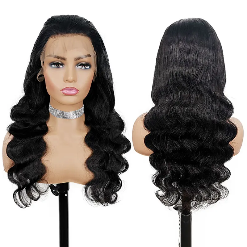 

Cheap Vendors Natural Virgin Human Hair Extension 13x4 Body Wave Lace Frontal Wigs For Black Women