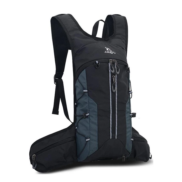 

Portable Fluorescence Lightweight Nylon Moutain Bike Backpack Water Bladder, Black/red/black/deep blue/green and black