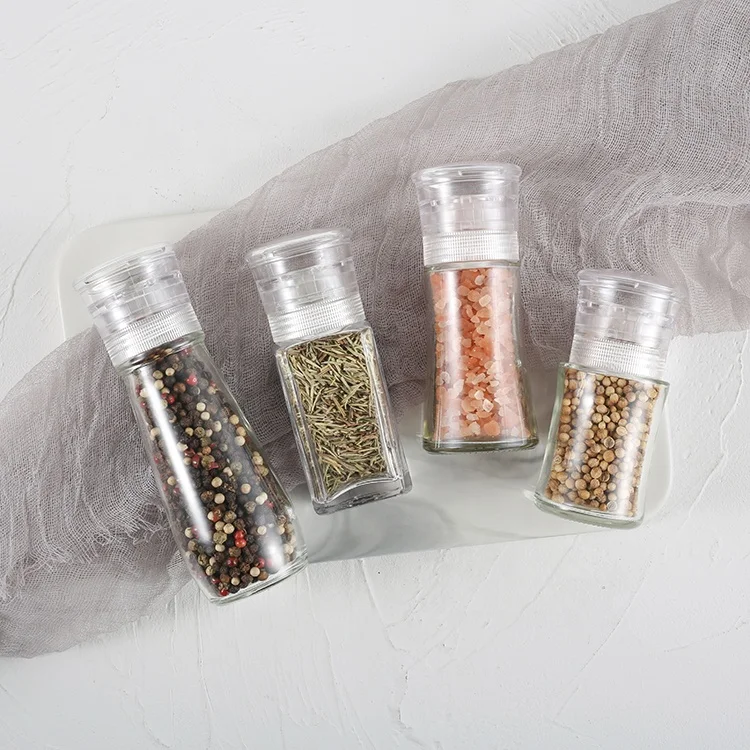 

Kitchen Gadgets Manual Salt and Pepper Grinder Adjustable Ceramic Conical Burr Dry Spice Mills Spice Grinder For Sale
