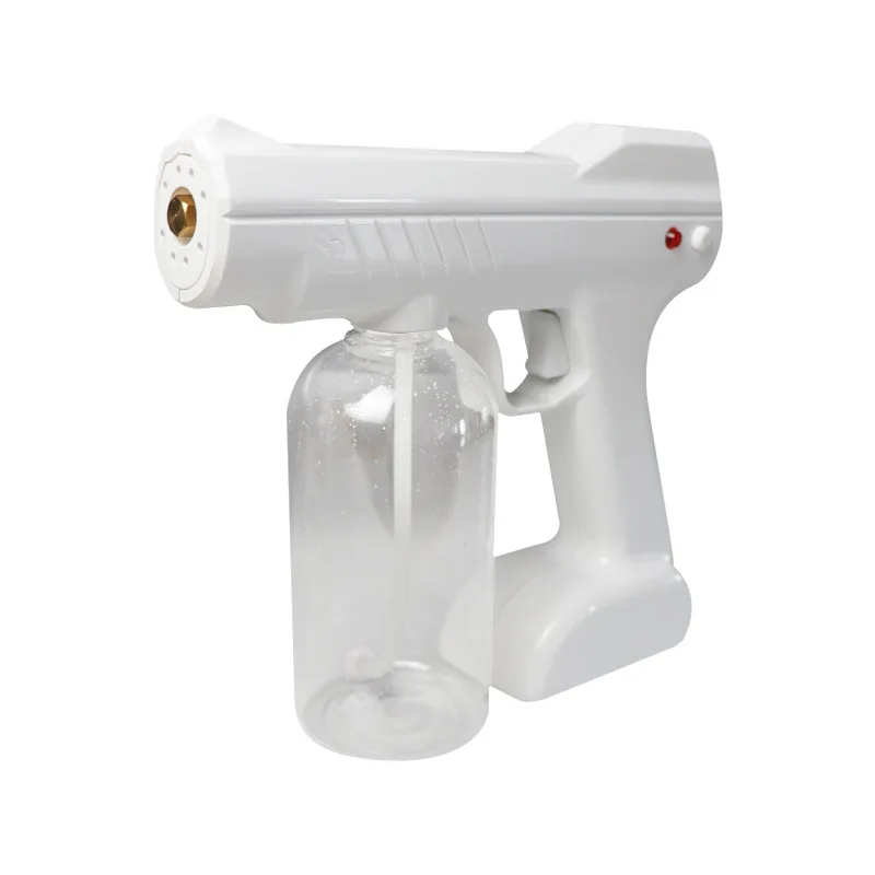 

Wireless USB charging nano spray handheld blue light disinfectio / n sprayer machine portable atomizing gun
