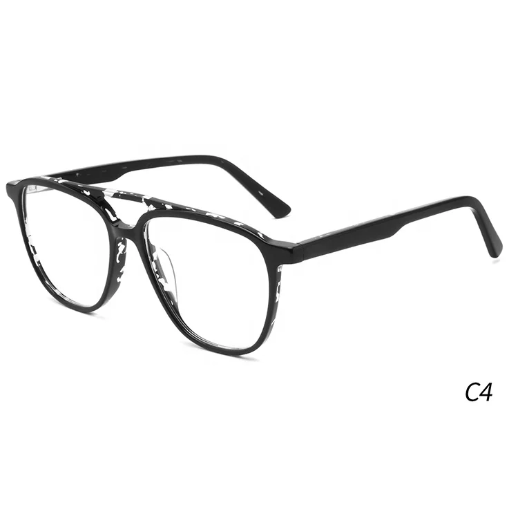 

Double bridge acetate frame computer protection glasses for women