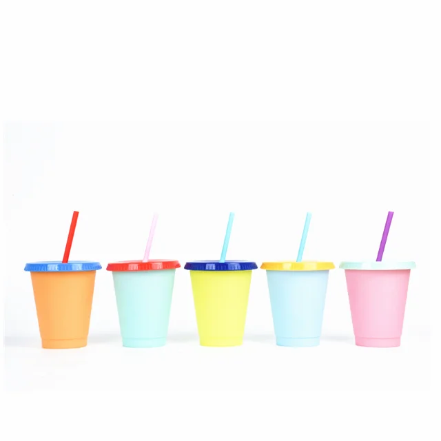 

2021Reusable cups 710ml/24 oz mood cup extra-large capacity cup cold color changing mug with custom silkscreen logo
